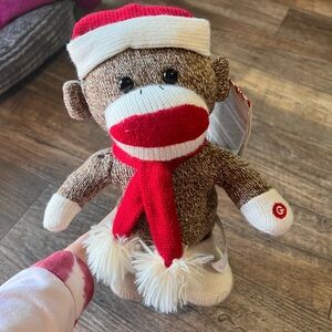 Monkey Town Christmas sock monkey